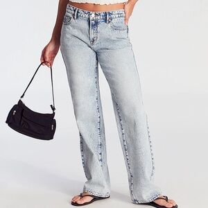 PacSun Jeans Acid Light Indigo Blue Denim Jordyn Low Rise Straight Leg Classic